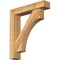 Ekena Millwork Westlake Block Rough Sawn Bracket w/ Offset Brace, Western Red Cedar, 6"W x 28"D x 32"H BKT0604X28X32WTL05RWR - alternate 1